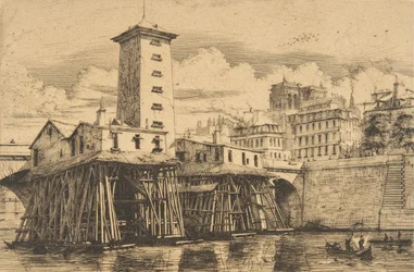 Notre-Dame-pumpen, Paris, 1852.