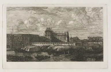 Gamla Louvren från en målning av Zeeman, 1651
