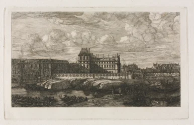 Gamla Louvren från en målning av Zeeman, 1651, 1866.
