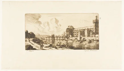 "Pavillon de Mademoiselle" och en del av Louvren