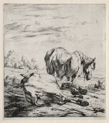 De två hästarna, 1850.