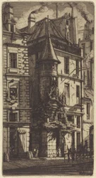 Torn i Rue de la Tixéranderie, Paris (Hus med ett torn, Weavers