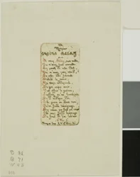 Verser tillägnade Eugène Bléry, nr 1