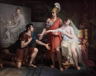Franska:  Alexandre le Grand cédant Campaspe à Apelle Alexander den store gav Campaspe till Apelles