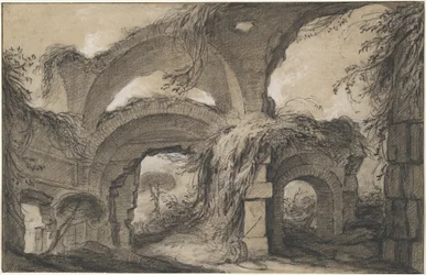 Bågar av de större baden i Hadrianus villa