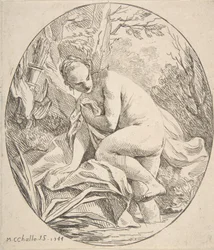 Diana vid badet, 1744.