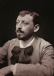 Konstnärligt och biografiskt album, 5:e årgång, Salong 1885; porträtt av den franske målaren Frédéric Montenard (1849-1926)