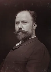 Konstnärligt och biografiskt album, 6:e årg., Salong 1885; porträtt av den franske målaren Paul Grolleron (1848-1901)