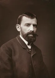 Konstnärligt och biografiskt album, 6:e årg., Salong 1885; porträtt av den franske målaren Victor Gabriel Gilbert (1847-1933)