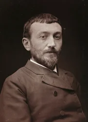Konstnärligt och biografiskt album, 6:e årg., Salong 1885; porträtt av målaren Alfred Henry Bramtot