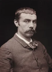 Konstnärligt och biografiskt album, 6:e årg., Salong 1885; porträtt av målaren Gardette Louis