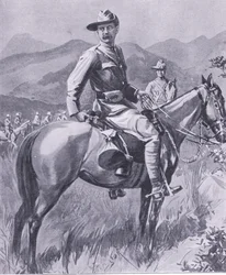 Brigadier-general Lumer, från After Pretoria: The Guerilla War publicerad av Harmsworth Bros Limited, 1901