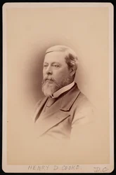 Porträtt av Henry David Cooke 1825-1881, före 1881.