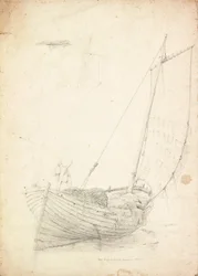 Studie av en fiskebåt
