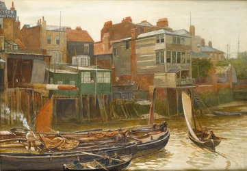 Themsen vid Cold Harbour, Blackwall, 1896
