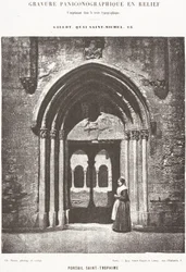 Saint-Trophime-portalen; ingång till klostergården, Arles, Saint-Trophimes metropolitankyrka