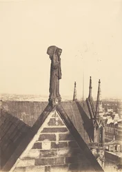 Uppståndelsens ängel på taket till Notre-Dame i Paris