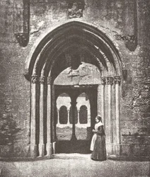 Saint-Trophime-portalen, ingången till klostret, Arles, Metropolitan Church of Saint-Trophime,..., 1852.