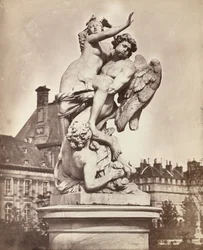 Staty från Tuilerierna: G. Marsy och A. Flamen: Boreas kidnappar Orythia, 1859.