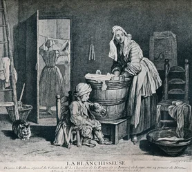 La Blanchisseuse, 1700-talet, 1916