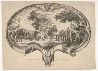 Davids triumf, från ett fan av Jacques Callot