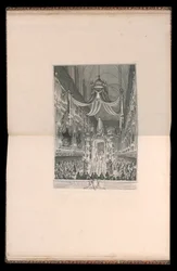 Begravning av Marie Thérèse i Spanien, Dauphine i Frankrike, i kyrkan Notre Dame, Paris