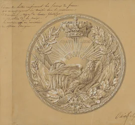Design för medaljen till minne av stadgan från 1830, 1830.