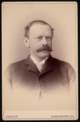 Porträtt av Dr James Milton Flint 1838-1919, mellan 1887 och 1904.