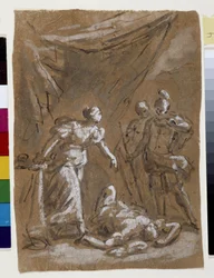 Judith och Holopherne (teckning)