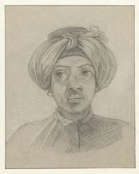 Huvudstudie av en mamluk