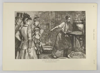 Glödgningsugn vid Tower Hill, från The Graphic, 1895