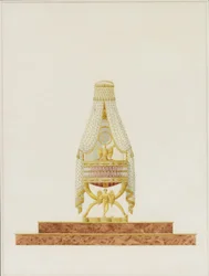 Design av bassinet för Hans Majestät Kungen av Rom, 1811