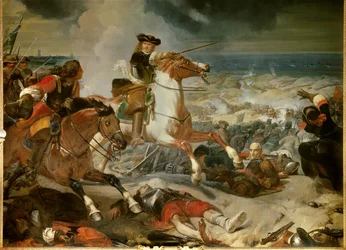 Trettioåriga krig: "" Slaget om sanddynerna vid sätet för Dunkerque vann av marechal Henri de La Tour d