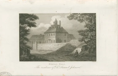 Lichfield - Edial Hall: gravyr, nd [c 1805] (tryck)