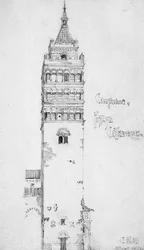 Campanile, Pistoia katedral, 1891