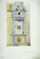Certosa di Pavia, Memorial, 1891 (akvarell på papper)