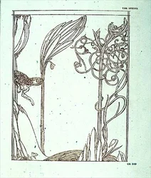 Illustration för "Sfinxen utan hemlighet" av Oscar Wilde, pub. av Elkin Mathews och John Lane