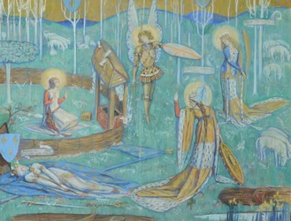 Saint Joan and Her Voices, c.1924 (wc på papper)