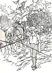 En nybyggare som rensar sitt land, 1912