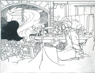 The Furious Host, illustration från 