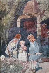 Barnens trädgård, publicerad 1912 (färg litho)