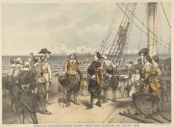 Maarten Tromp innan slaget vid Duins började, 1639 Maarten Harpertszoon Tromp, före sjöslaget vid Duins 1639 (titel på objekt)