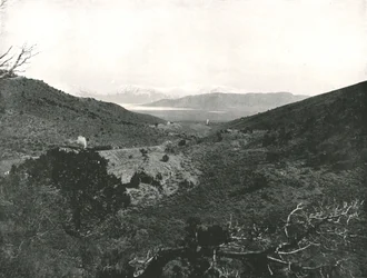 Utah Lake från Circle Point, Salt Lake City, USA, 1895.