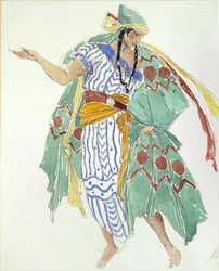 Kostymdesign för en dansare, c1850-1880