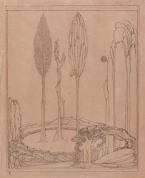 Crouching by the Marge, sent 1800-tal