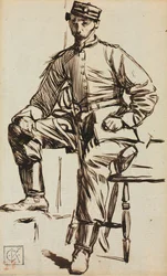 Charles Keene som volontär.