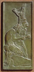 Nymf och Satyr, ca 1930 (brons) (se även 165266)