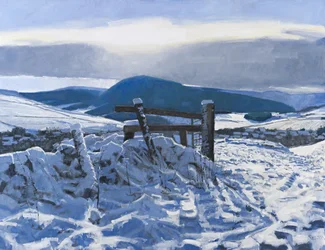 Borders Snow, 2012 (olja på duk)