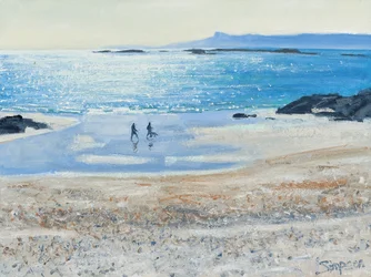 Crossing the Beach, 2014 (olja på duk)