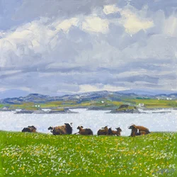 Dozing Sheep, Iona, 2015 (olja på duk)